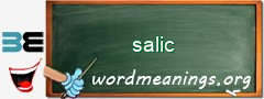 WordMeaning blackboard for salic